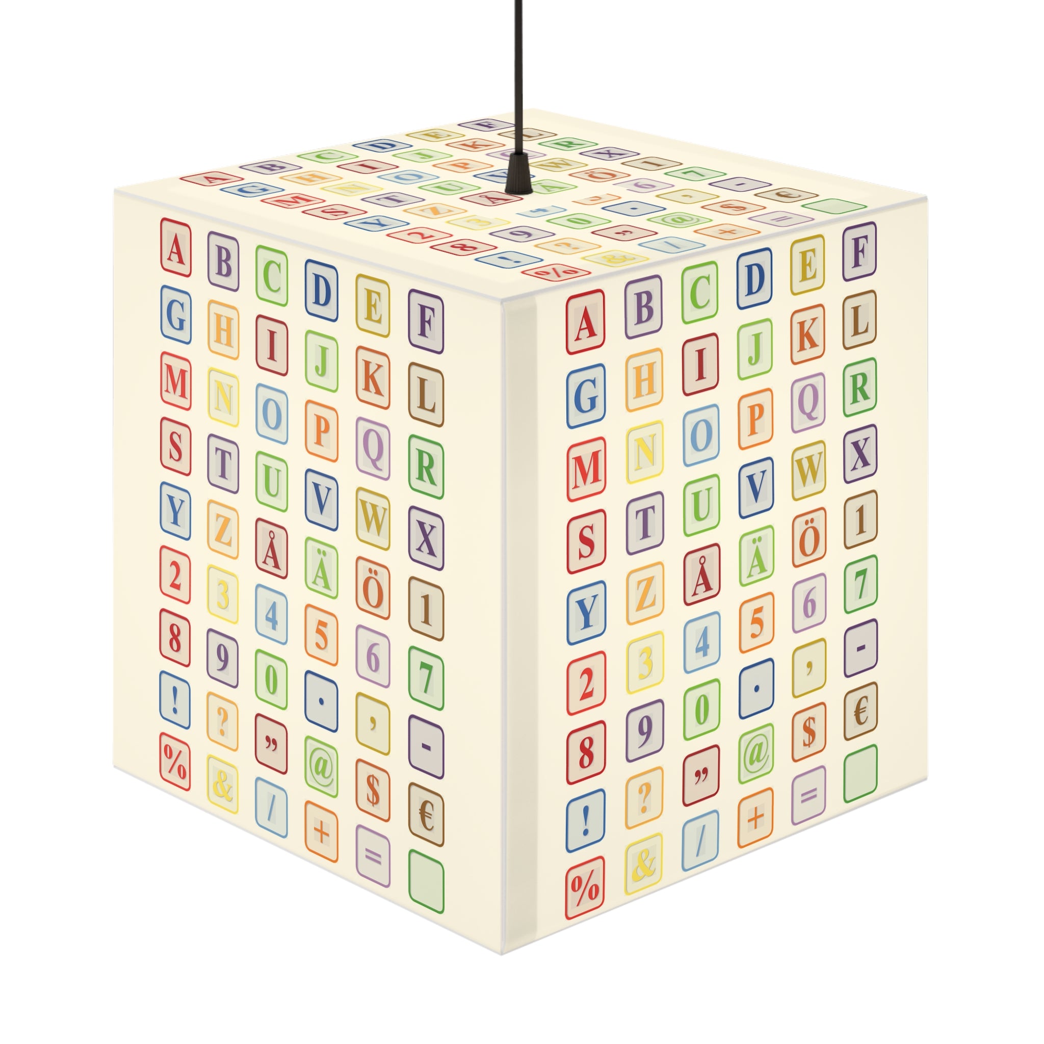 Lampe Cube Lumineux Blocs Alphabet | Décoration de Chambre d'Enfant Lettres & Chiffres Colorés