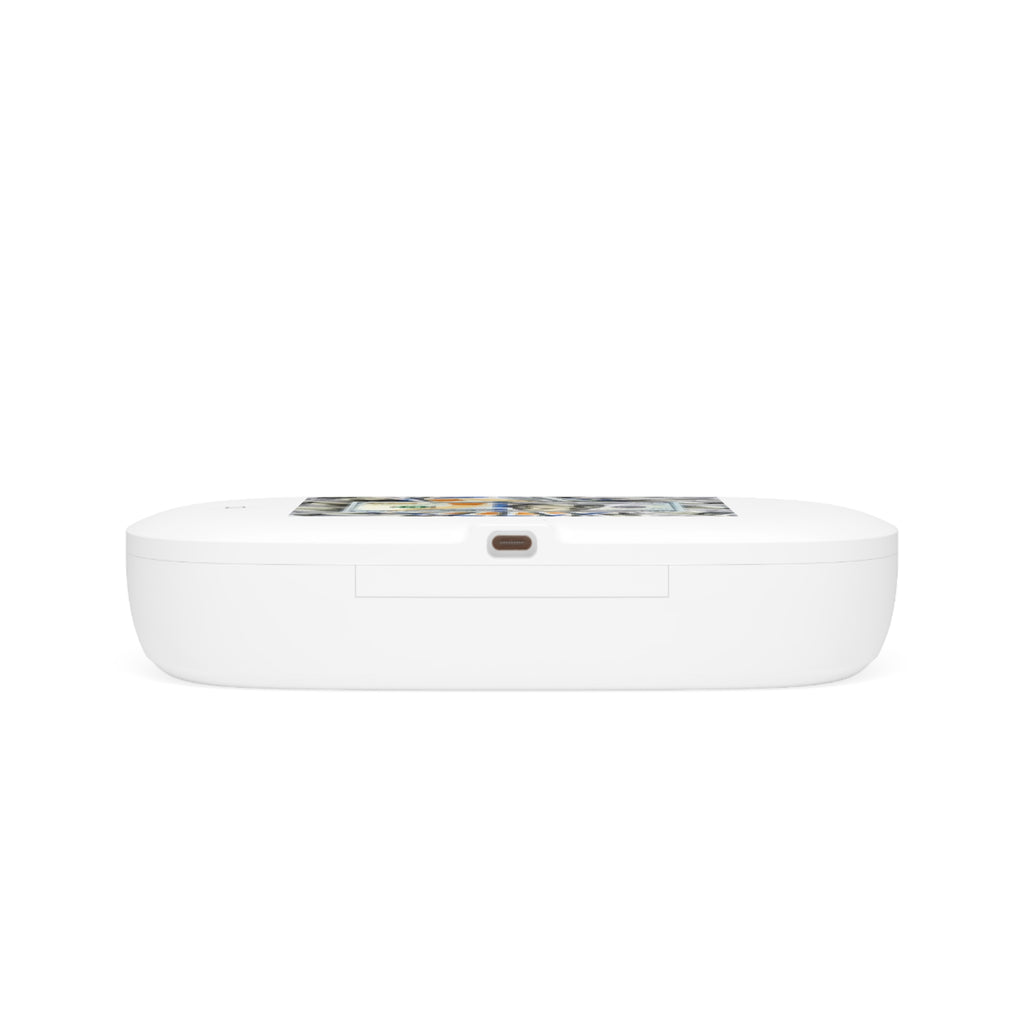 Hundred Dollar Bills UV Phone Sanitizer and Wireless Charging Pad