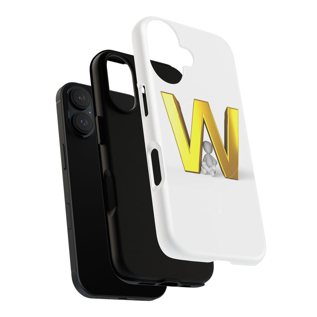 Gold Letter W Monogram Phone Case | Tough Magnetic Case