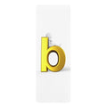 Gold Letter B Yoga Mat | Alphabet Initial Rubber Yoga Mat