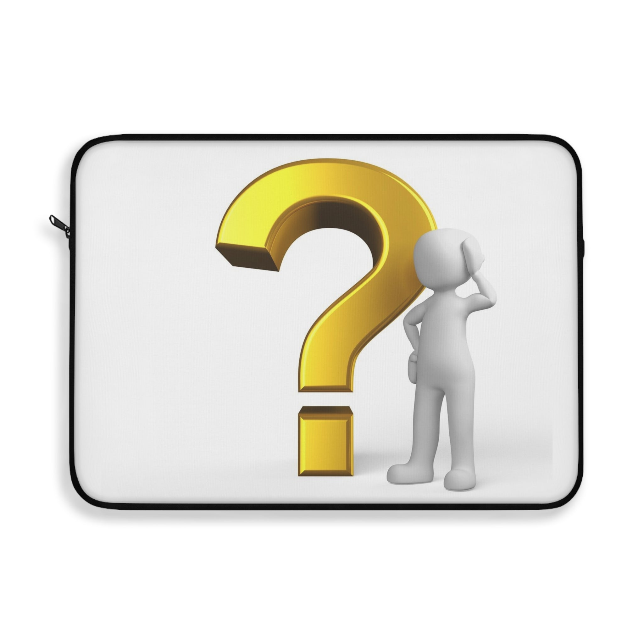 Question Mark Character Laptop Sleeve | Curious Thinking Design