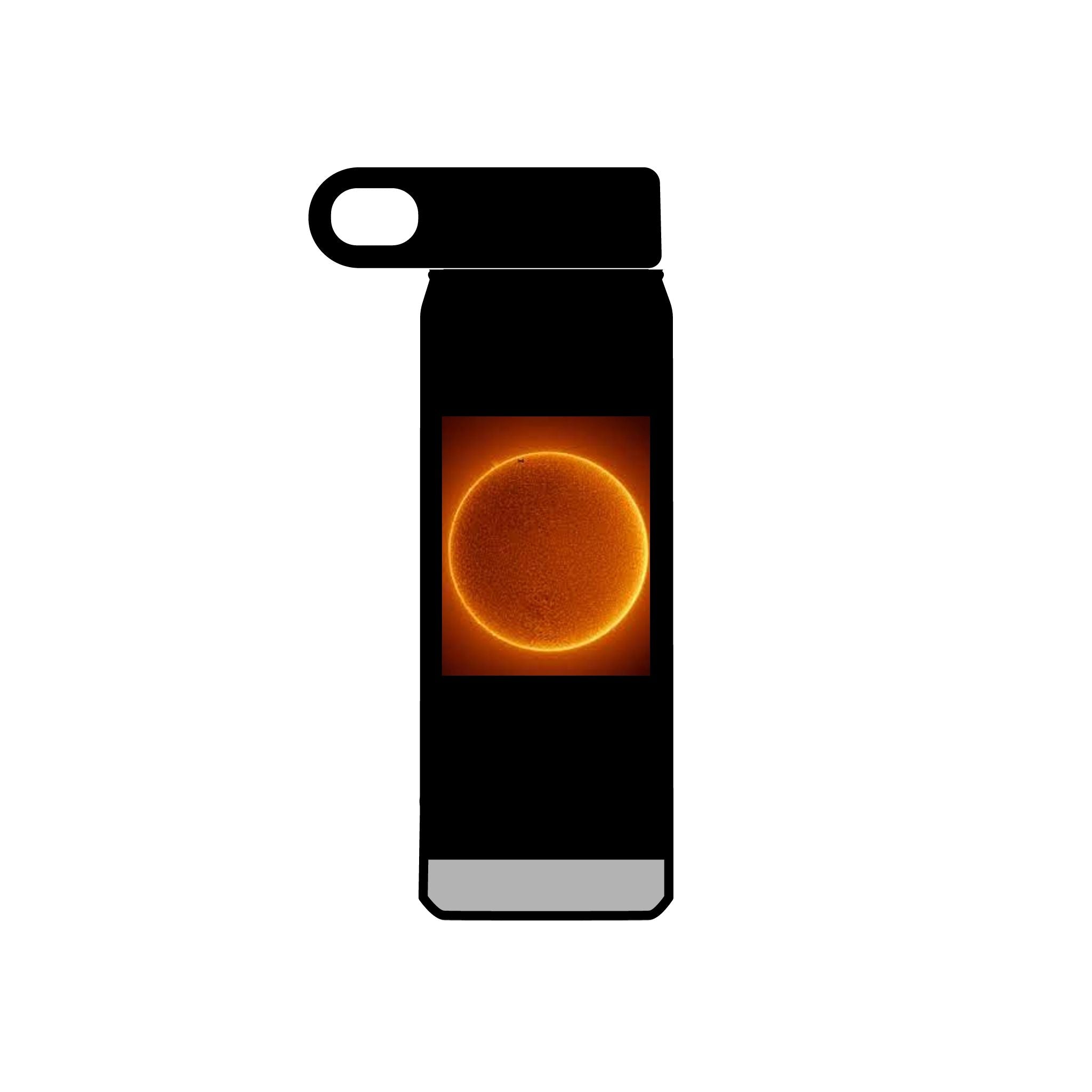 Bouteille d'eau illustrée Soleil | Gobelet isotherme en acier inoxydable de 20 oz