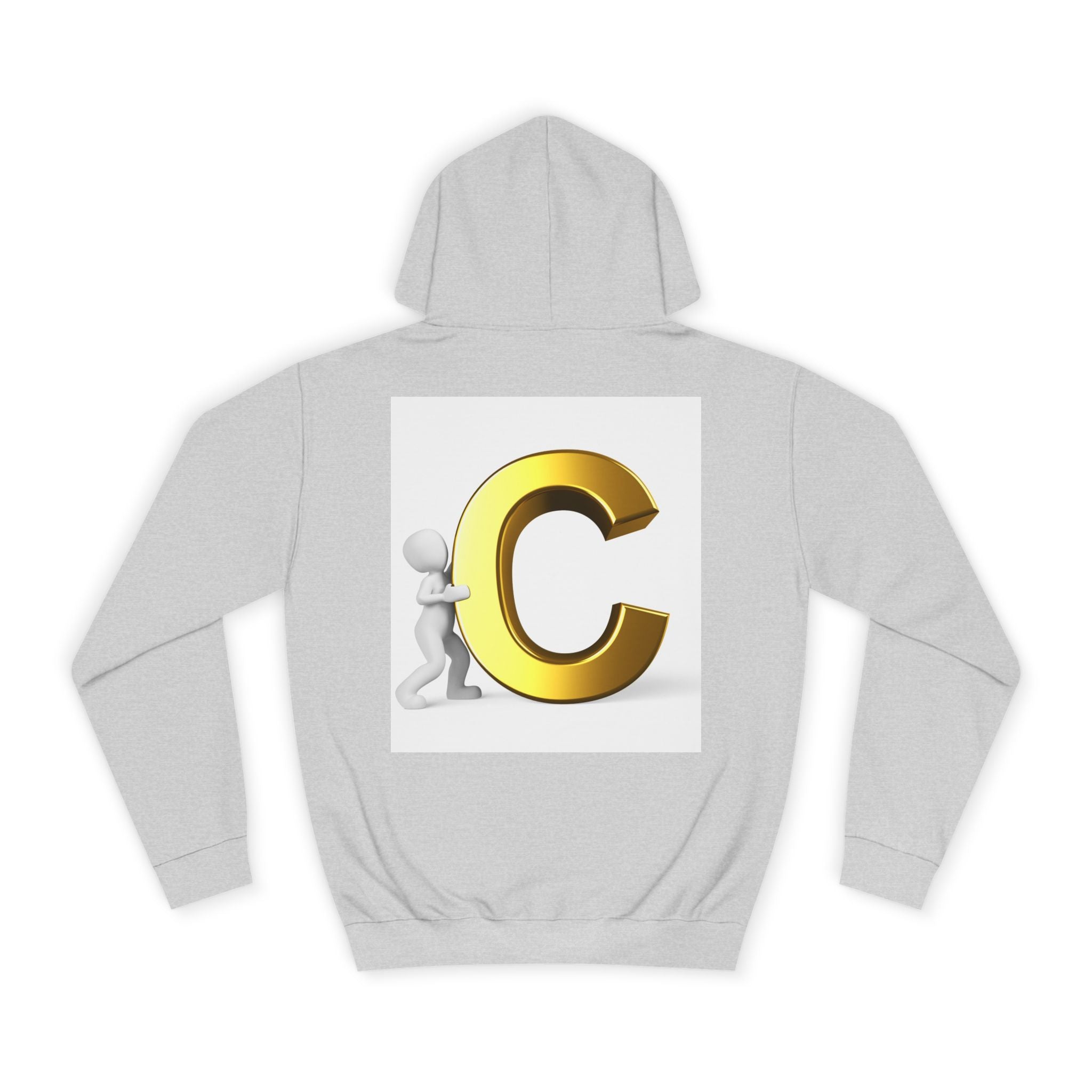 Gold Letter C Hoodie | Monogram Initial C Sweatshirt