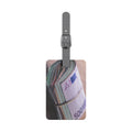 Stack of 500 Euro Banknotes Luggage Tag | Saffiano Polyester Rectangle