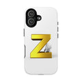 Gold 3D Letter Z Phone Case | Tough Magnetic Case, Monogram Initial