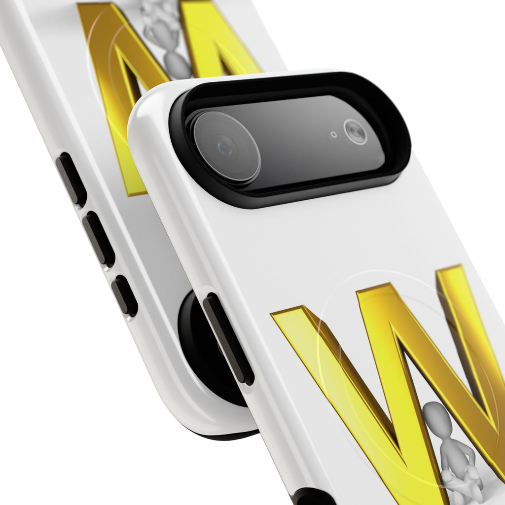 Gold Letter W Monogram Phone Case | Tough Magnetic Case