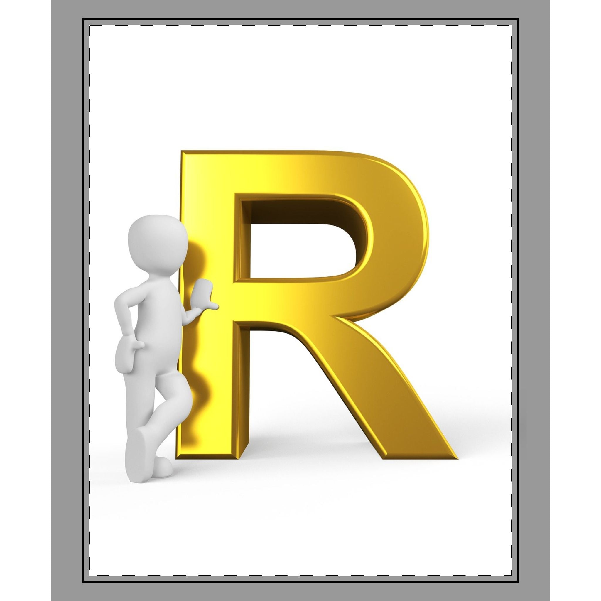Gold Letter R Monogram Woven-Style Coverlet | Initial R Decorative Coverlet