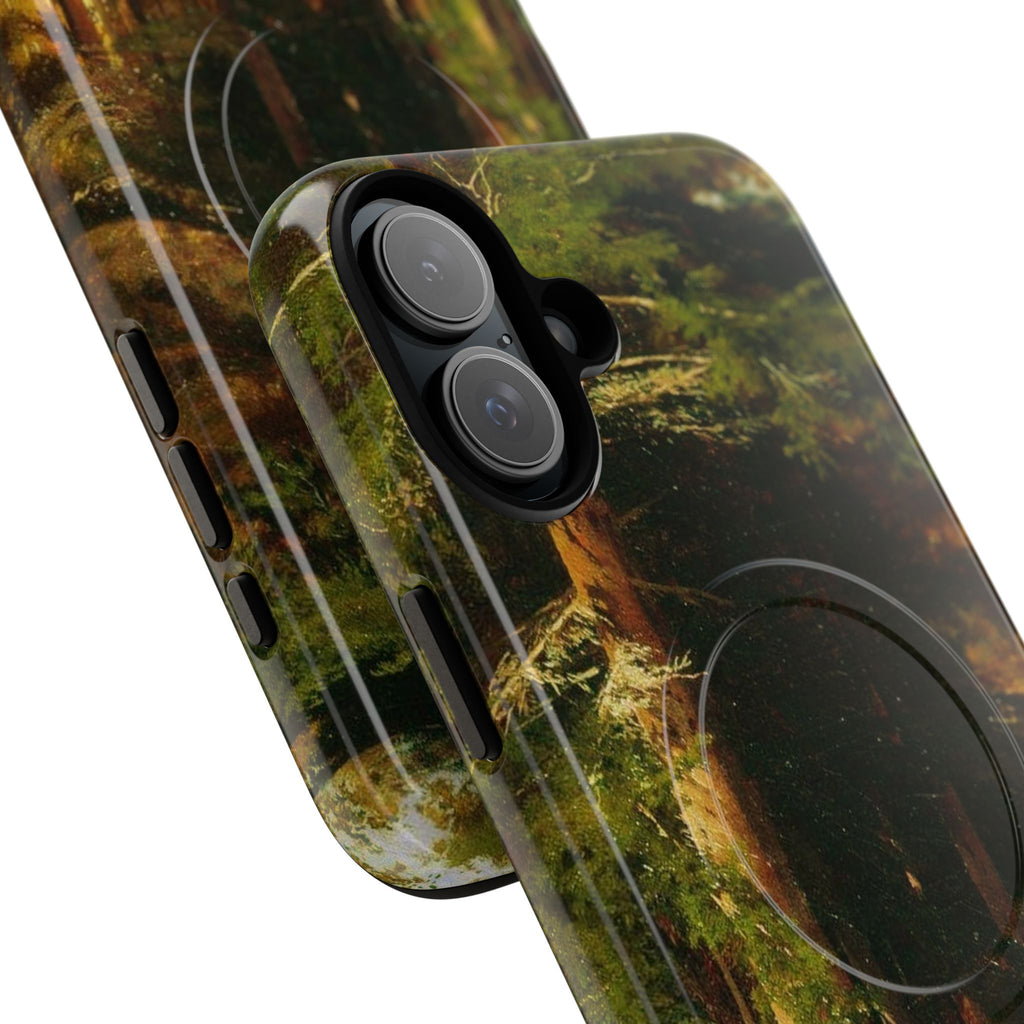 Autumn Forest Path phone case | Magnetic Tough Case, fall landscape art