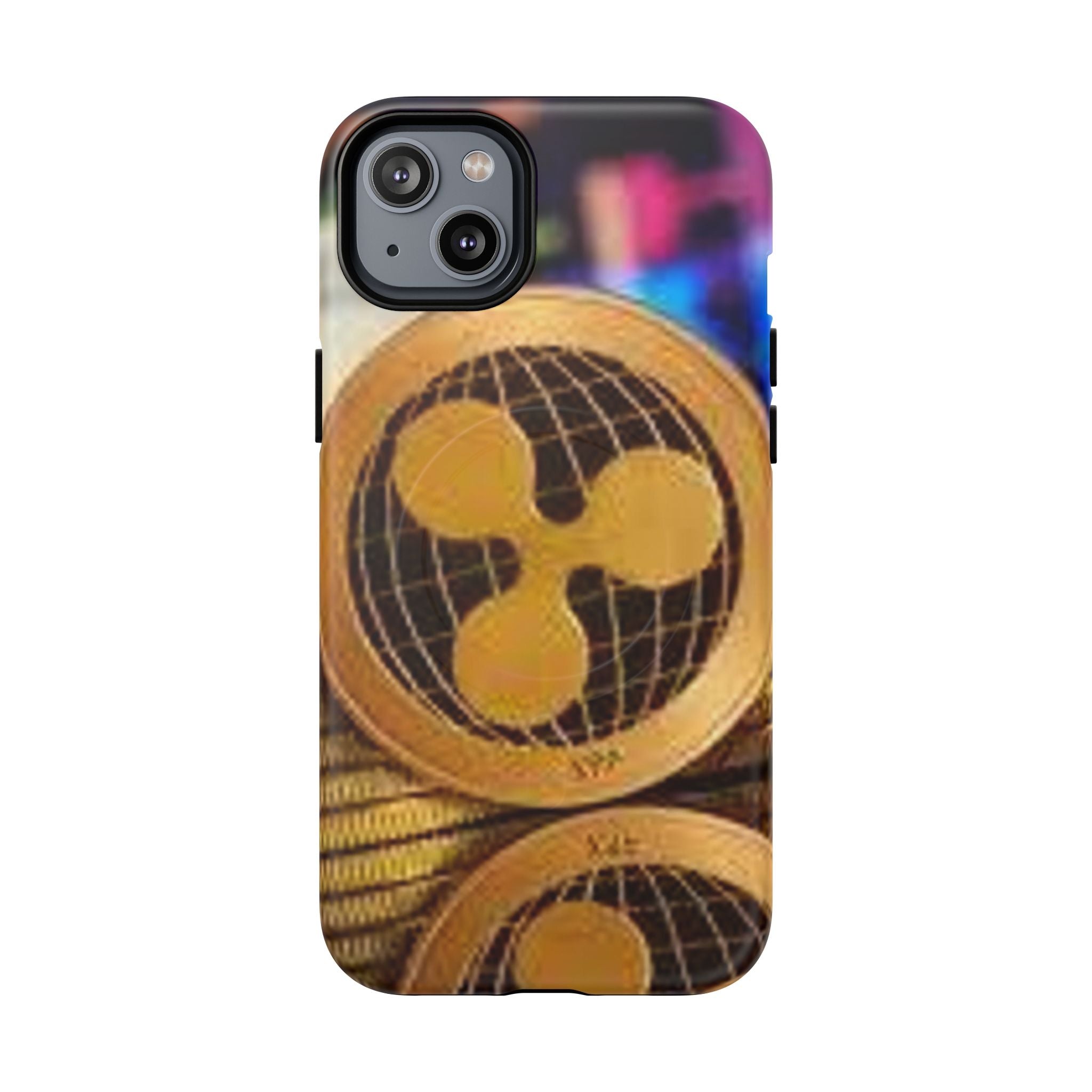 Coque de protection rigide magnétique design Ripple Coin | Coque de téléphone Crypto Ripple