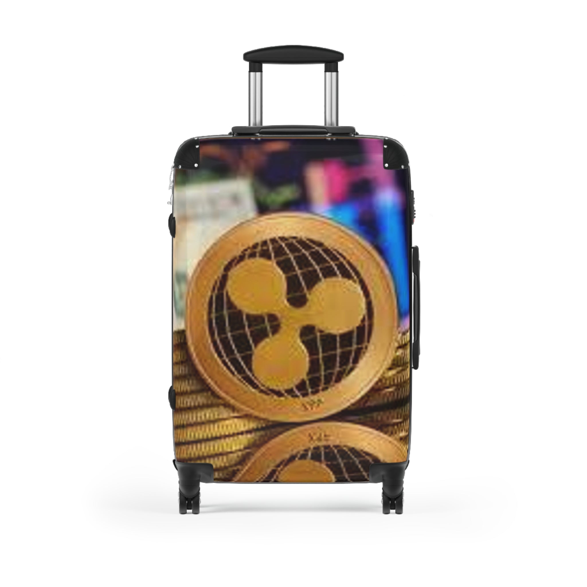 Ripple Crypto Coin Suitcase | Luggage Cover, Cryptocurrency Travel Case