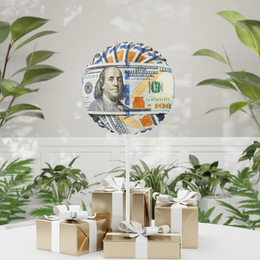 Benjamin Franklin Money Print Balloon 11" Balloon