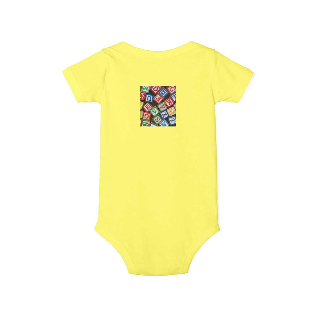 Colorful Alphabet Blocks Infant One Piece | Baby Bodysuit
