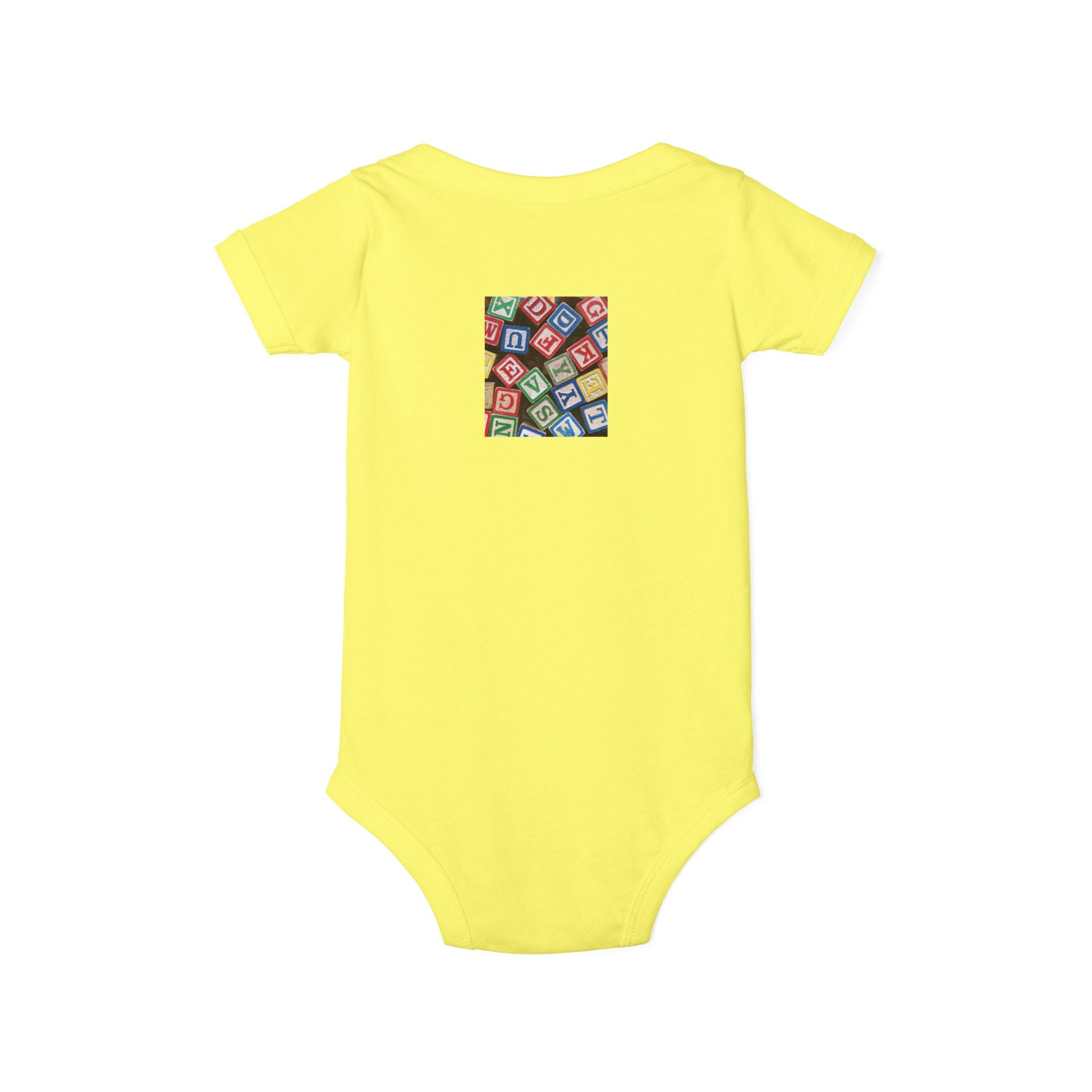 Colorful Alphabet Blocks Infant One Piece | Baby Bodysuit
