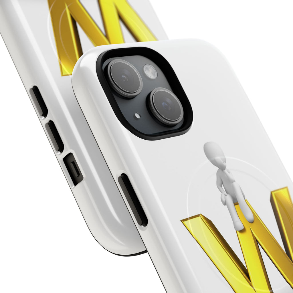 3D Stick Figure on Gold W Phone Case | Tough Magnetic Case