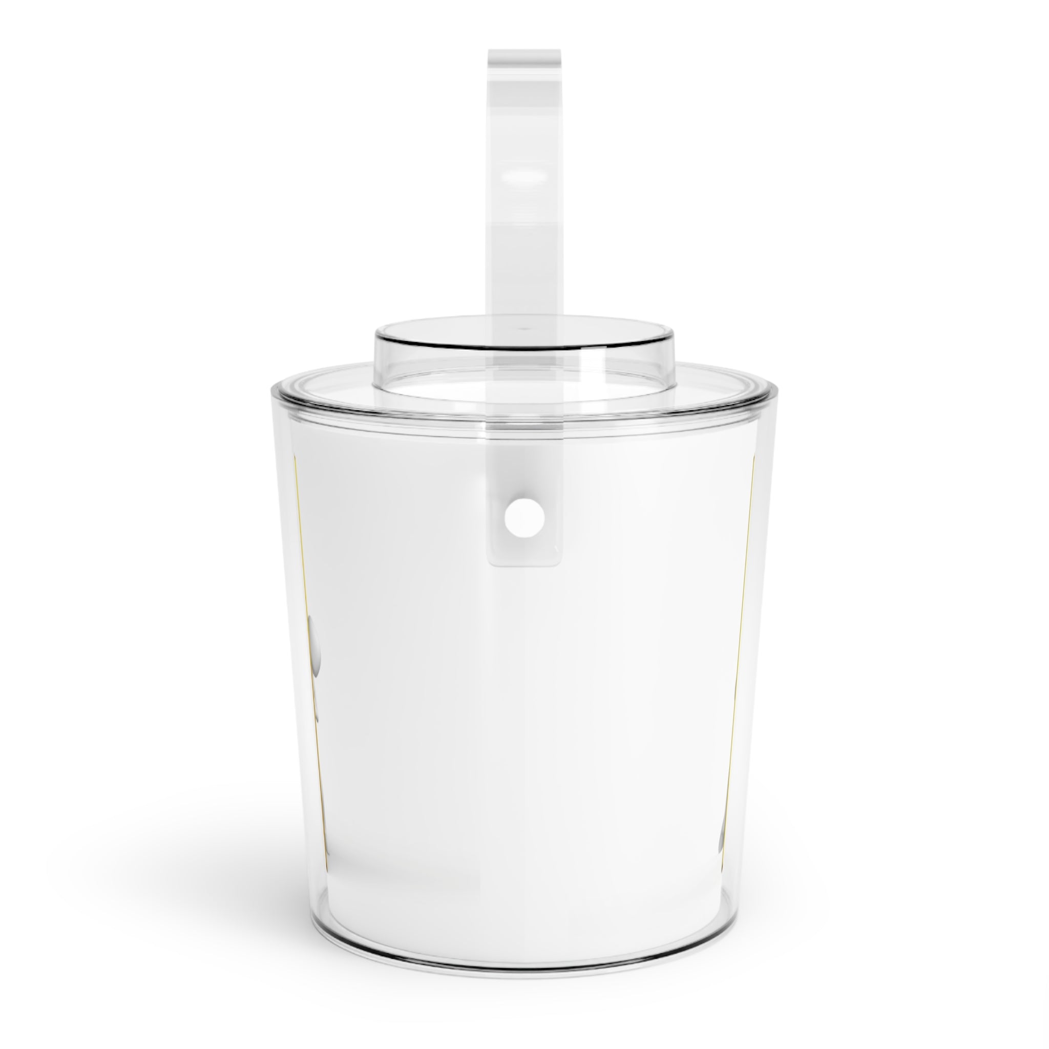 Gold Letter I Ice Bucket with Tongs | Cocktail Bar Accessory