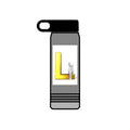 Gold Letter L Monogram Water Bottle | 20oz Initial Bottle