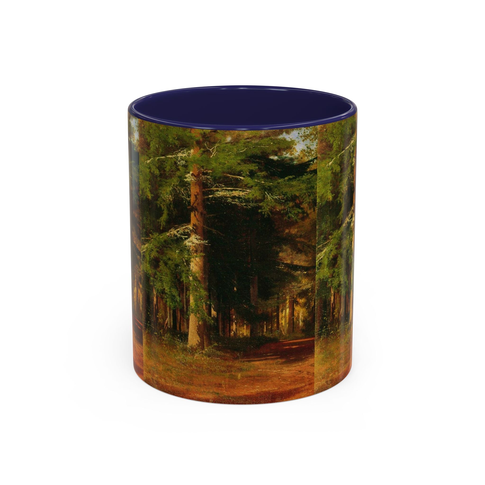 Mug « Peinture Chemin Forestier » | Mug à café avec anse colorée 325 ml 444 ml