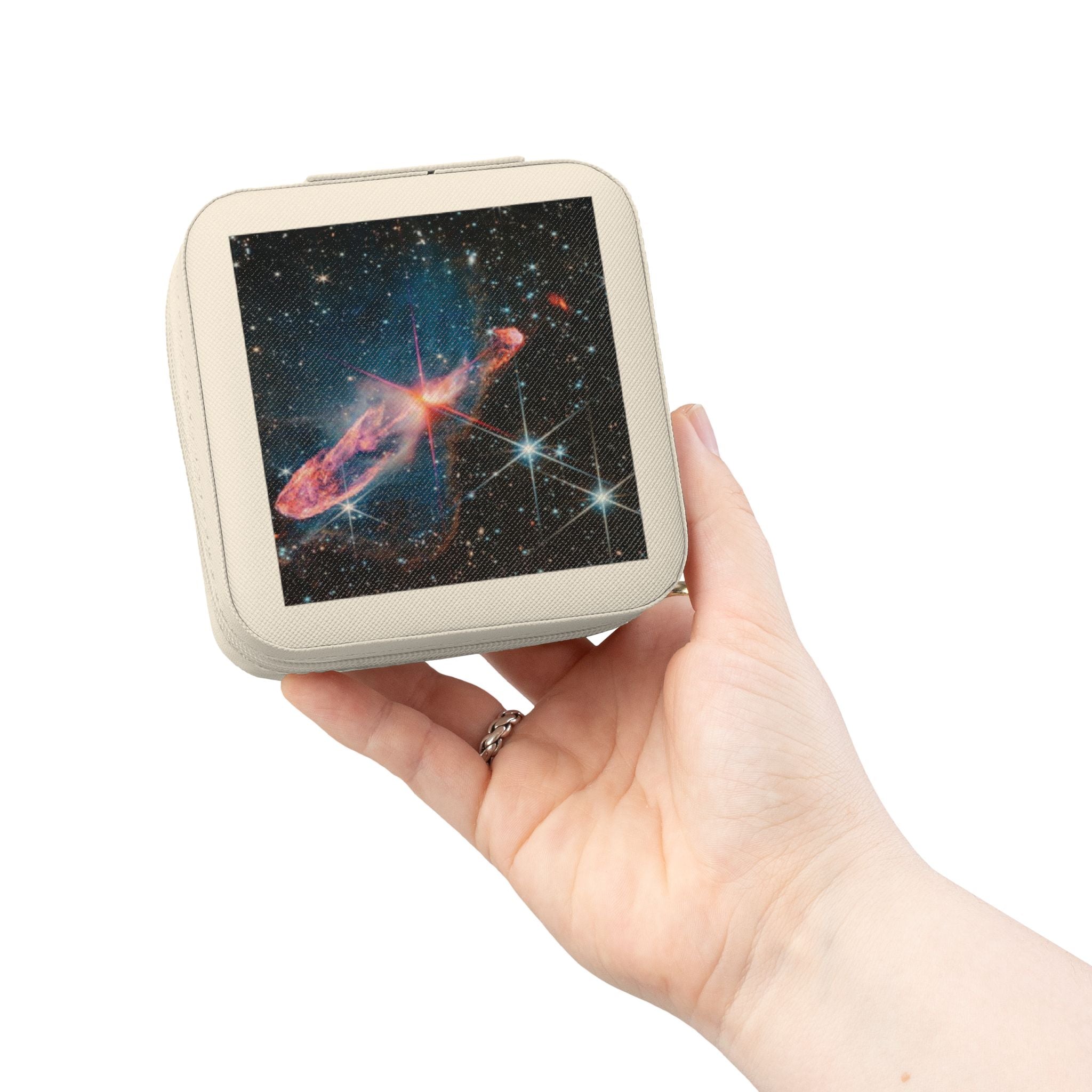Galaxy Nebula Jewelry Travel Case | Compact Portable Organizer