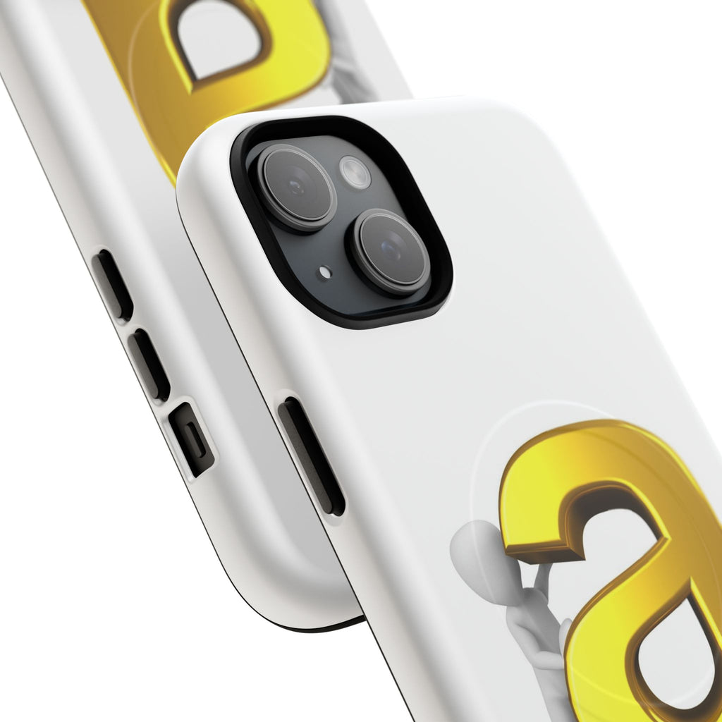 3D Gold Letter A Phone Case | Tough Magnetic Case