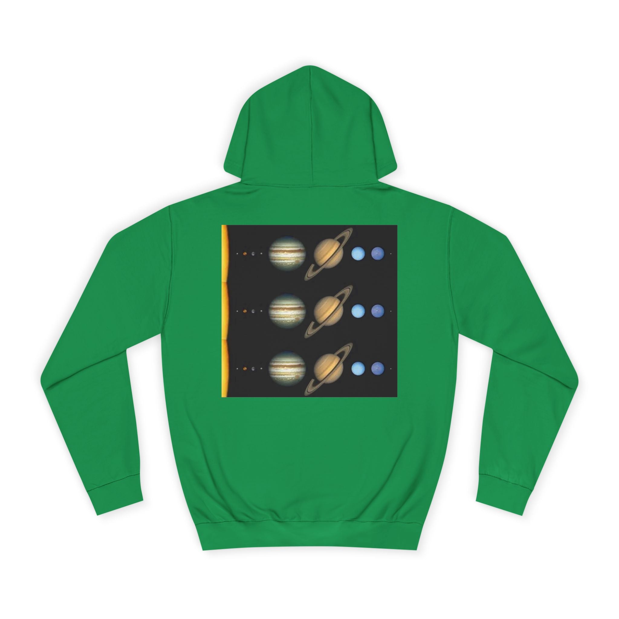 Solar System Planets Hoodie | Saturn Jupiter Earth Mars Nebula Design