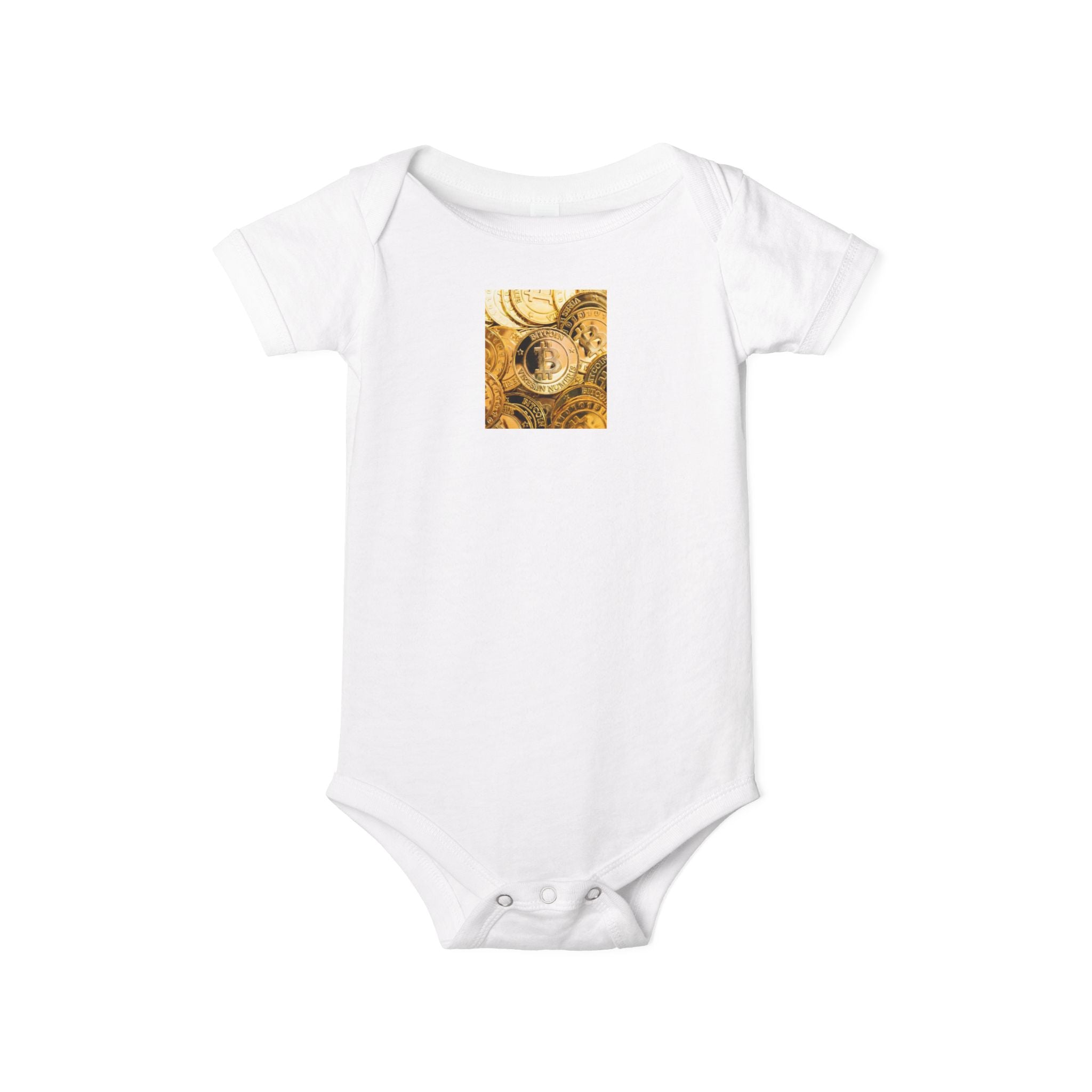 Body bébé Bitcoin Cryptocurrency | Body bébé floral pour chambre de bébé