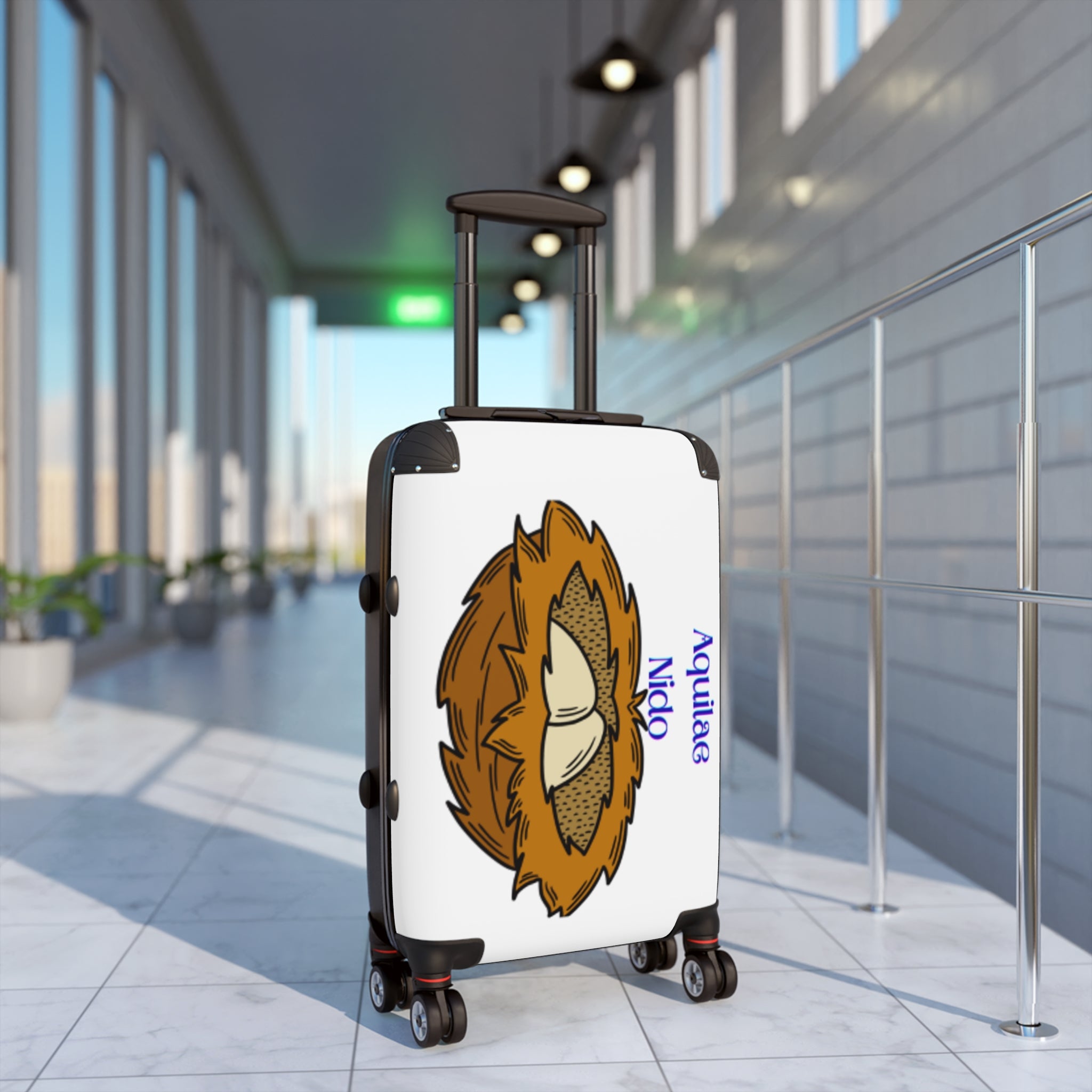 Bird Nest with Eggs Suitcase | Personalized Name Luggage