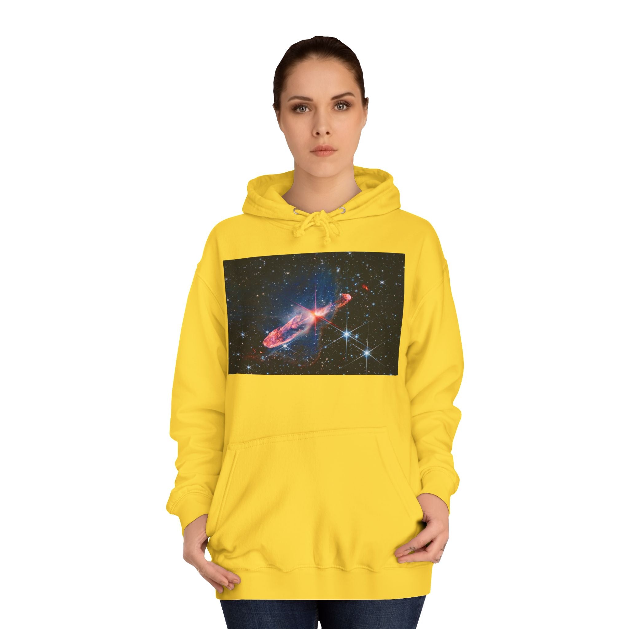Nebula Space Photo Hoodie | Cosmic Galaxy Stars Astronautic Design