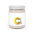 Gold Letter C Initial Candle | Scented Soy Jar 9oz