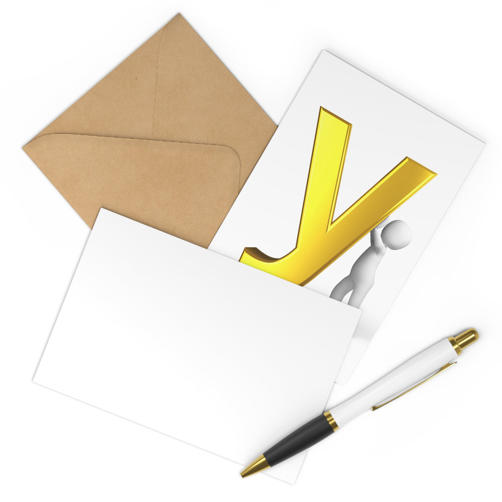 Letter Y Postcards (7 pcs)