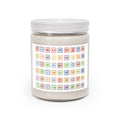 Alphabet Blocks Pattern Candle | Soy Jar Candle 9oz | White Lid
