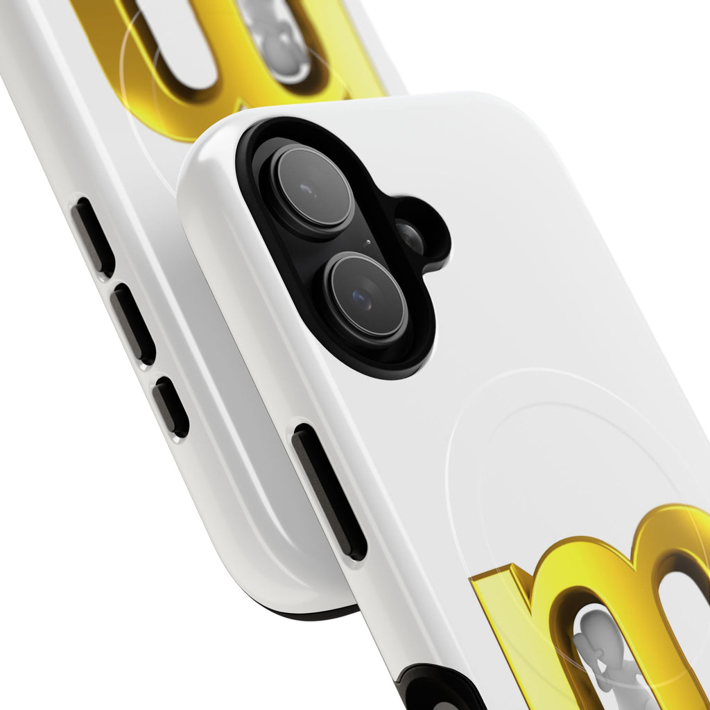 Gold Letter M phone case | Magnetic Tough Case, Monogram Initial