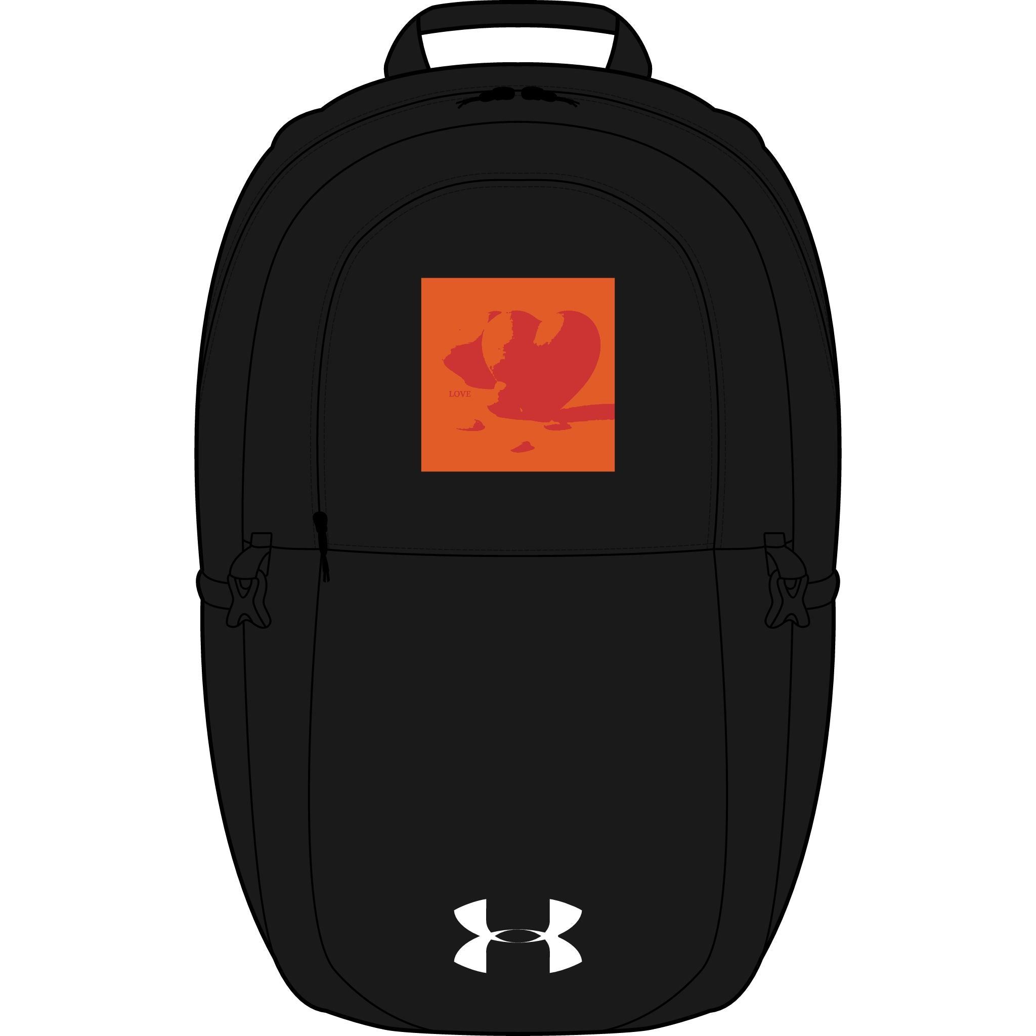 Hearts Patch Backpack Under Armour, Embroidered Bird Design | Sport Pack