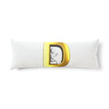 Gold Letter D Monogram Body Pillow | Initial D Decorative Body Pillow