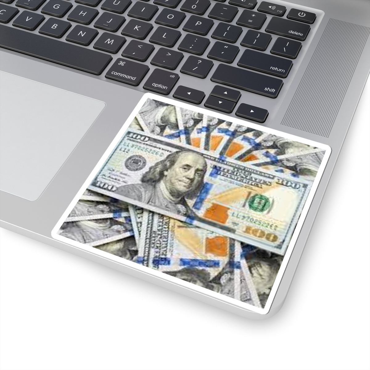 Stack of Hundred-Dollar Bill Sticker | Money Cash Graphic Kiss-Cut Sticker