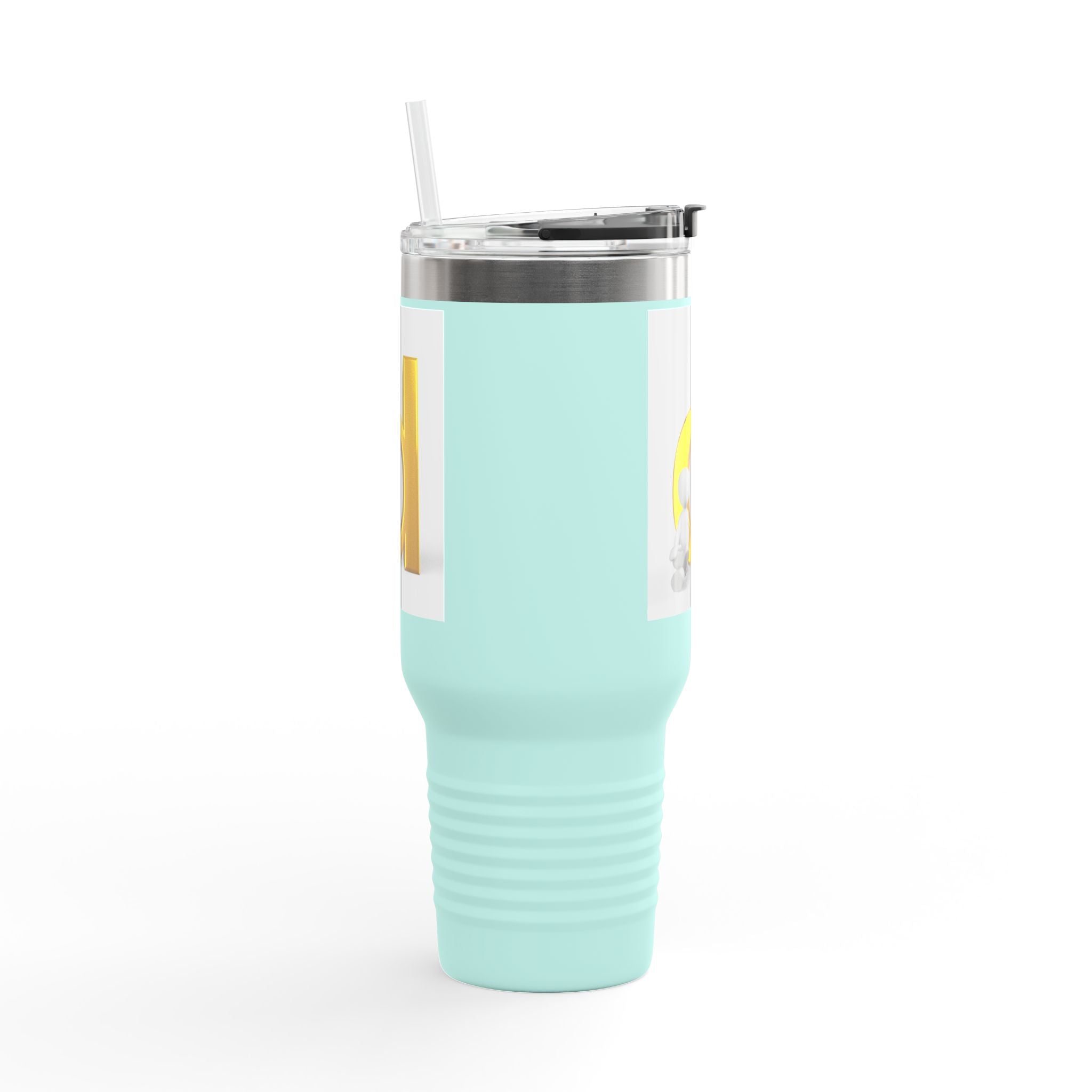 Gobelet isotherme de voyage lettre D dorée | Tumbler isotherme 40oz