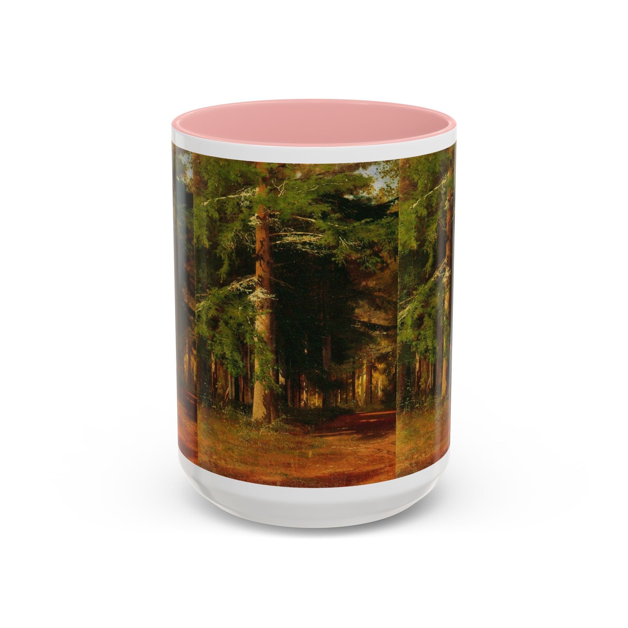 Mug « Peinture Chemin Forestier » | Mug à café avec anse colorée 325 ml 444 ml