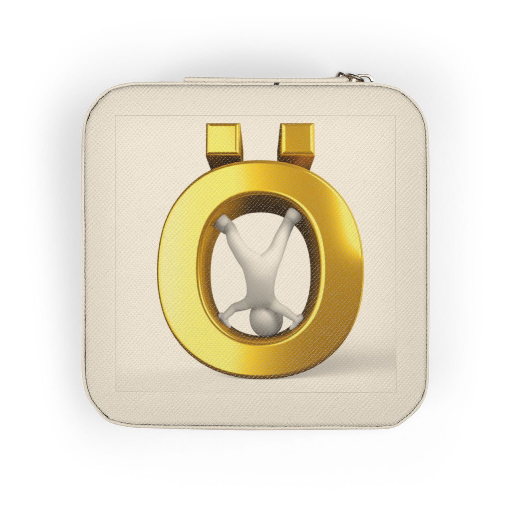 Gold Letter Ö Jewelry Travel Case | Compact Portable Organizer