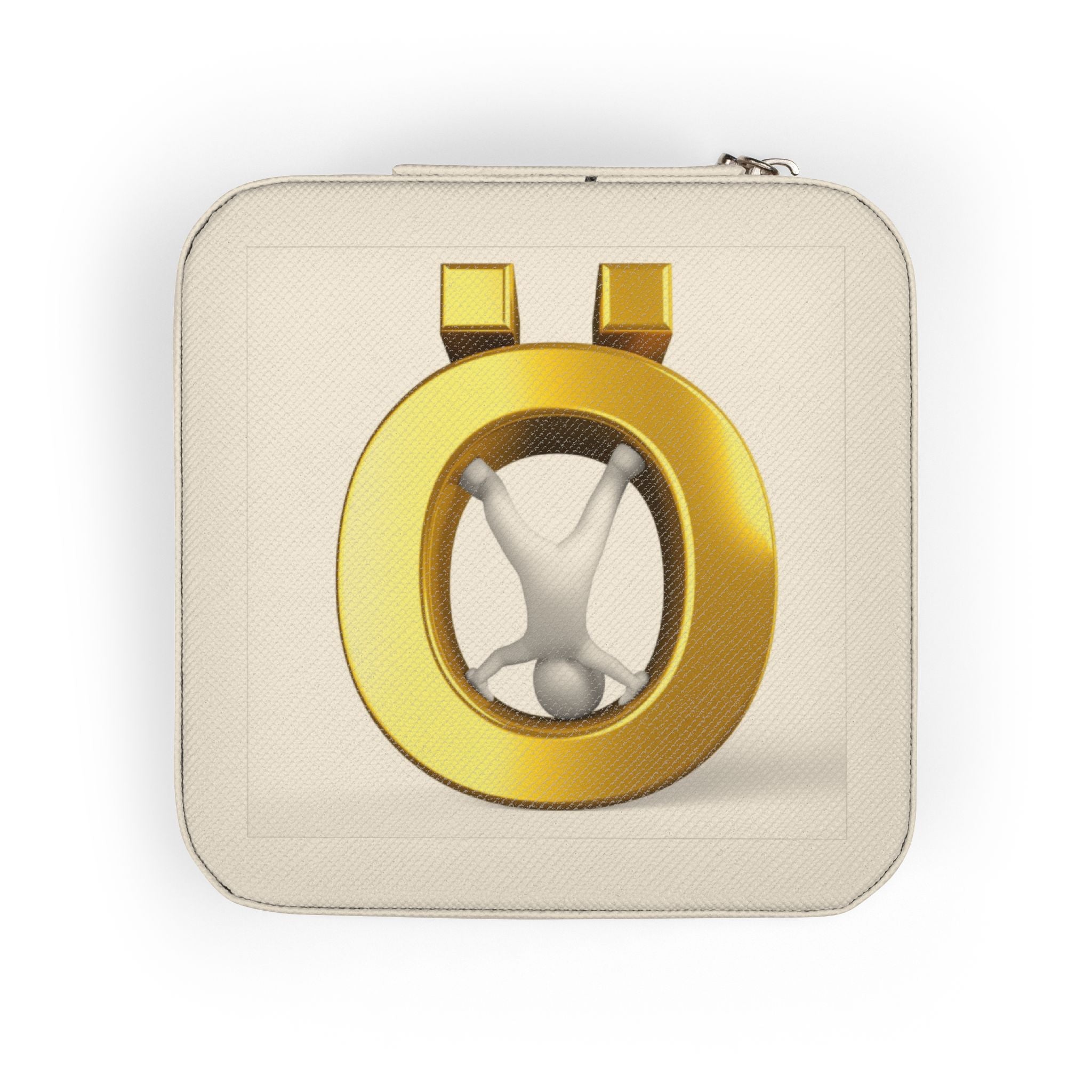 Gold Letter Ö Jewelry Travel Case | Compact Portable Organizer