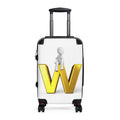 Gold Letter W Monogram Suitcase | Initial Luggage Cover