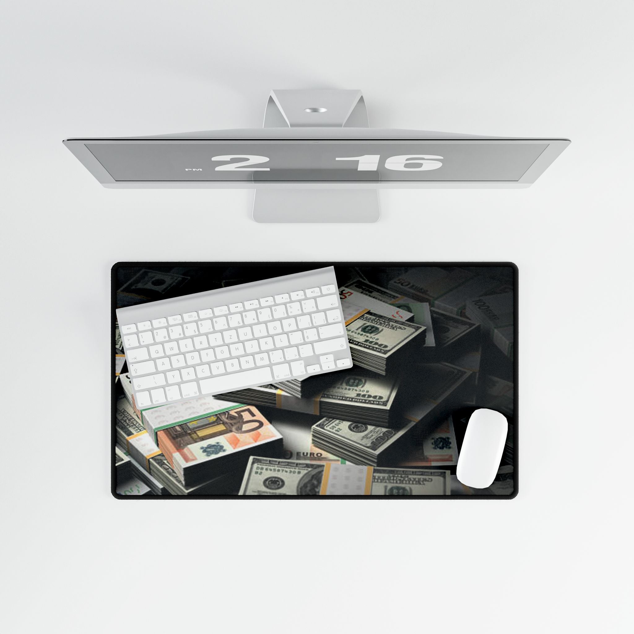 Stacks of Money Desk Mat | Cash Pile Gaming Mouse Pad