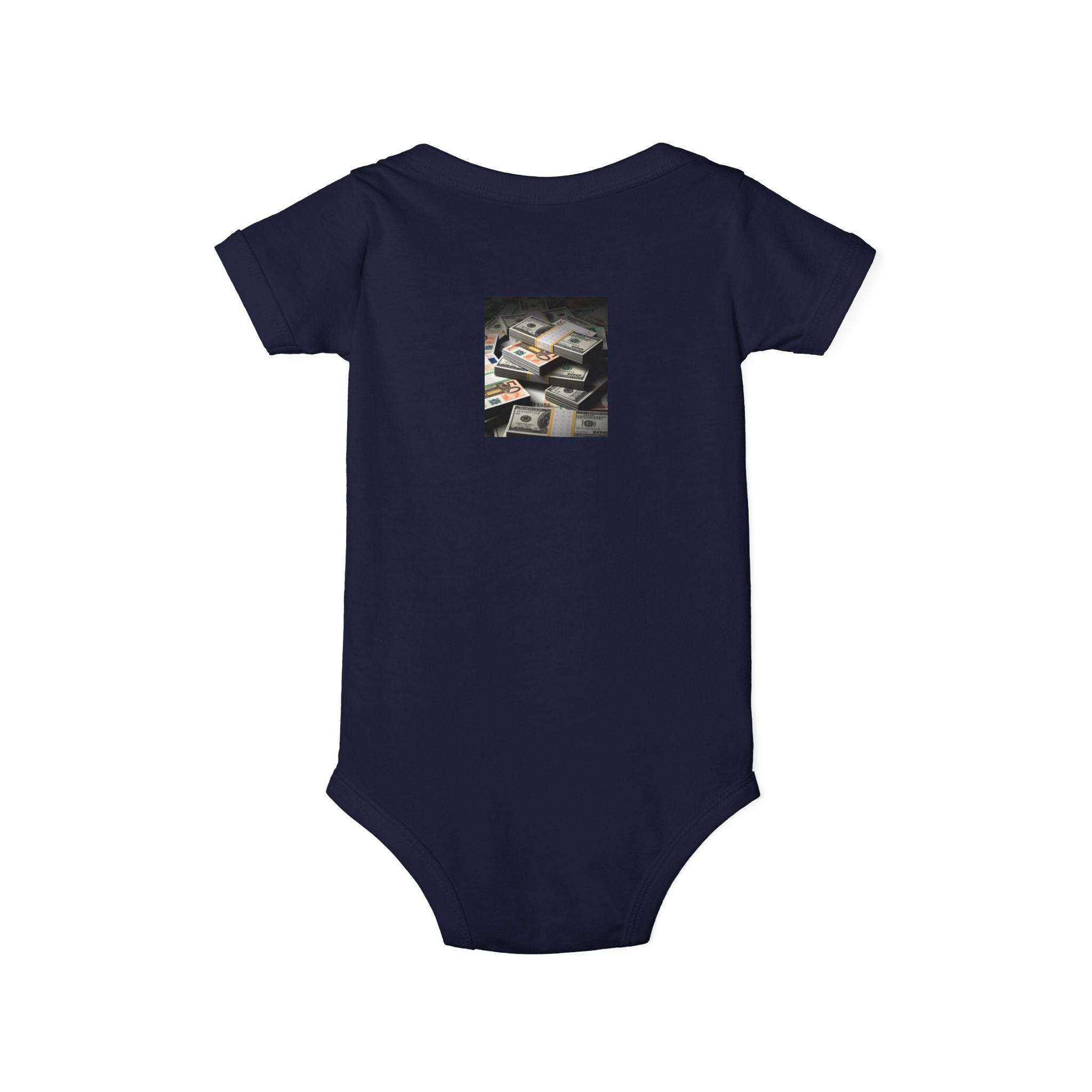 Stack Of Cash Infant Onesie | Baby Bodysuit Photography Print
