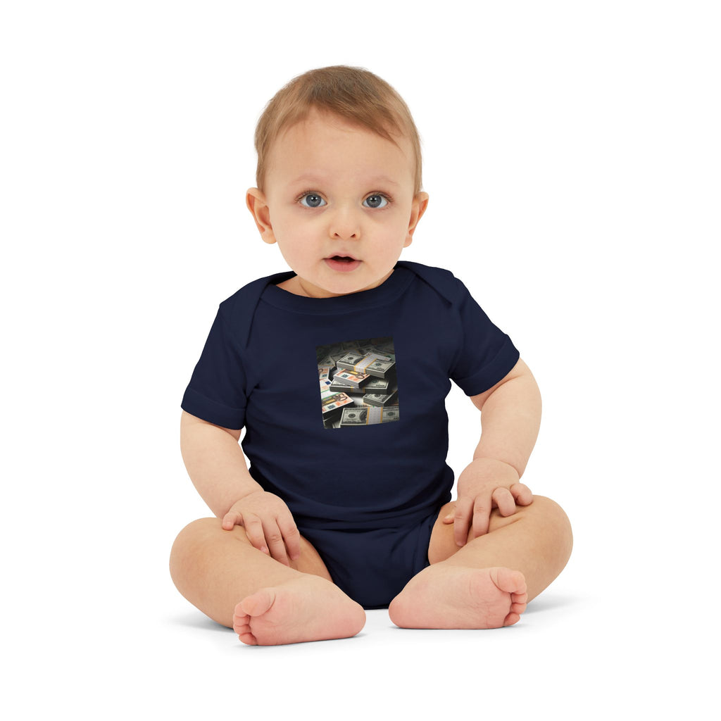 Stack Of Cash Infant Onesie | Baby Bodysuit Photography Print