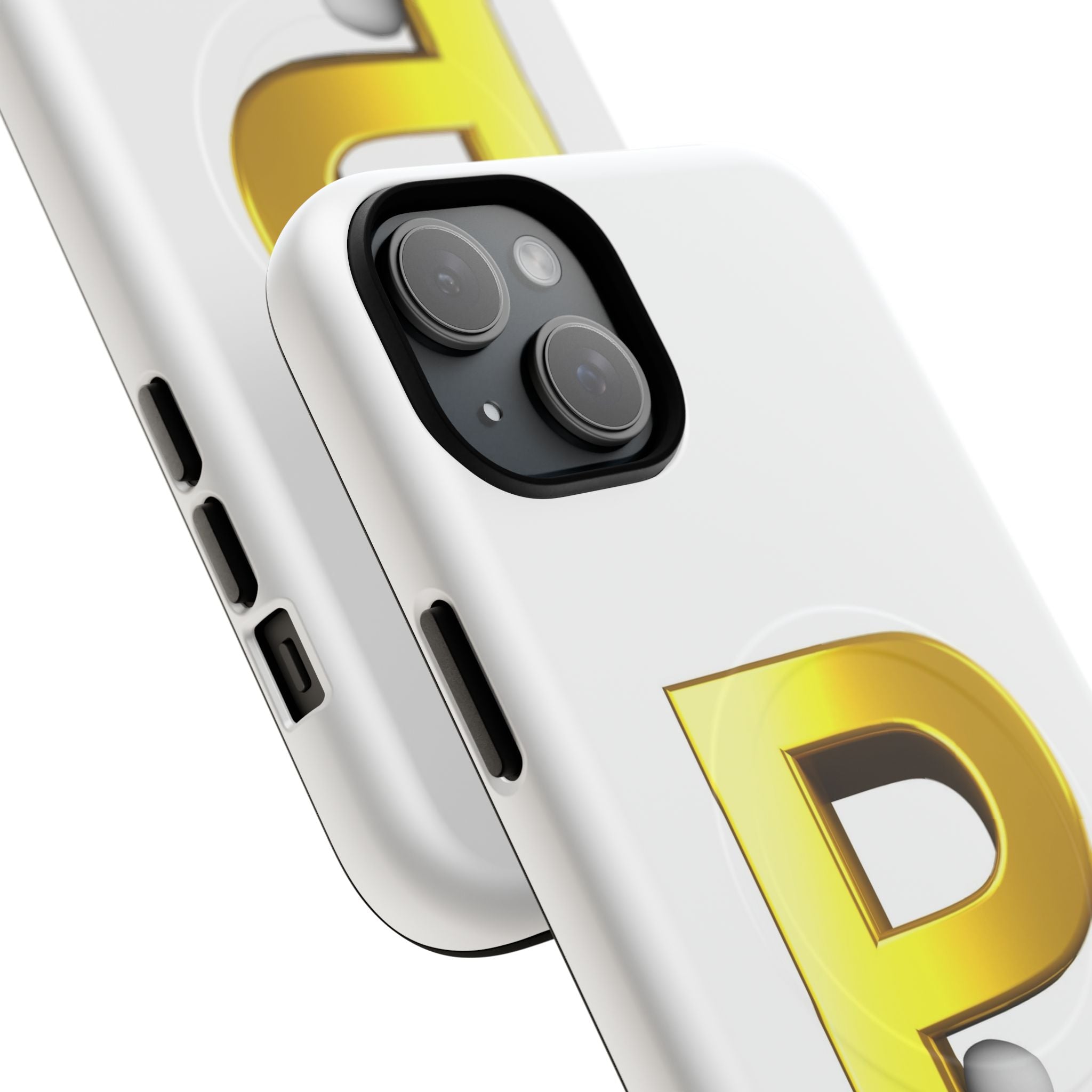 Gold Letter P Monogram Phone Case | Tough Magnetic Case
