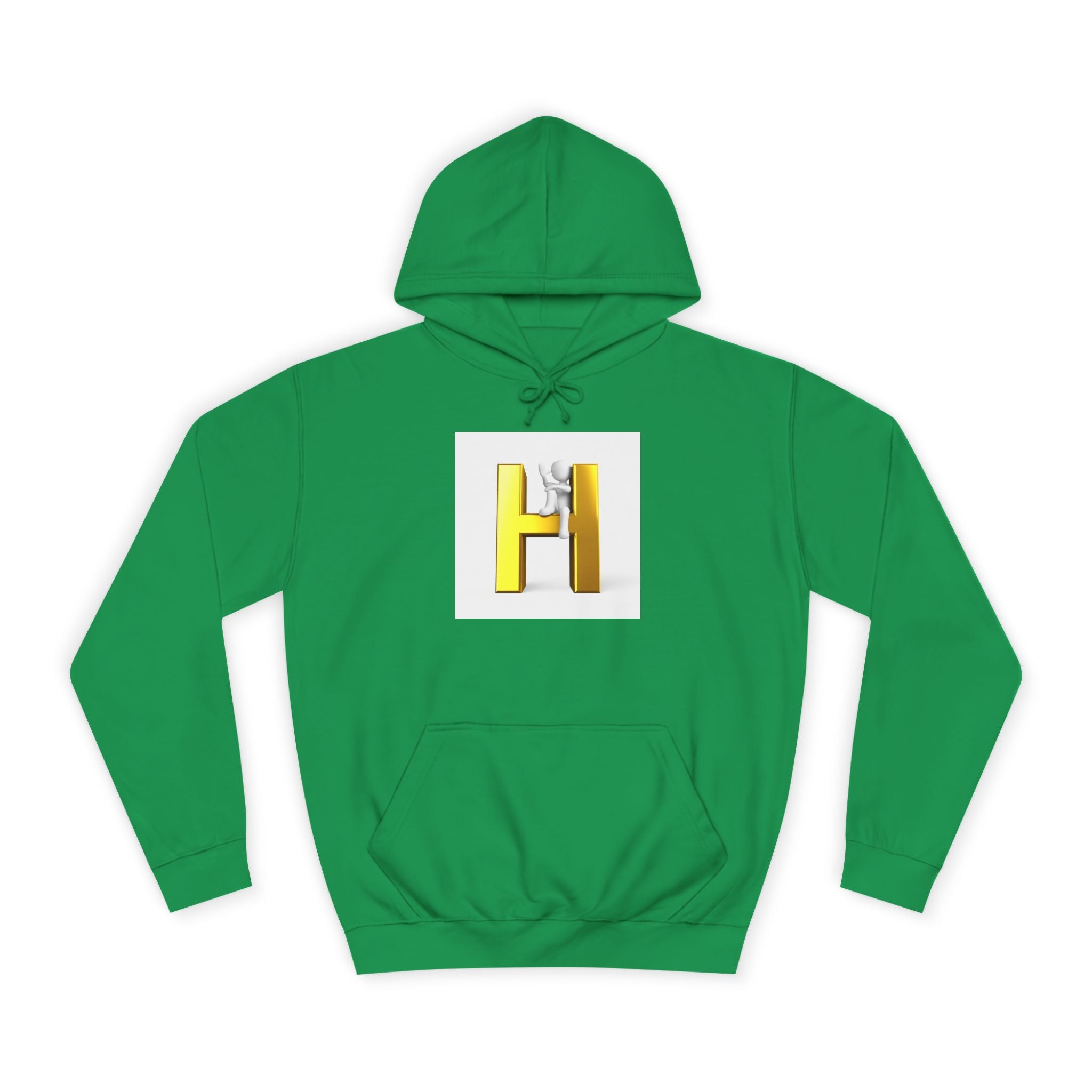 Sweat à capuche lettre H 3D or | Sweat-shirt initial monogramme