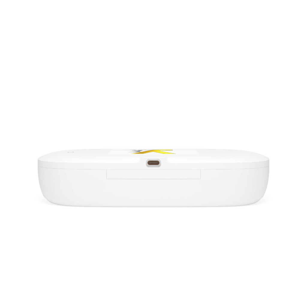 Yellow Letter Y monogram UV Phone Sanitizer and Wireless Charging Pad