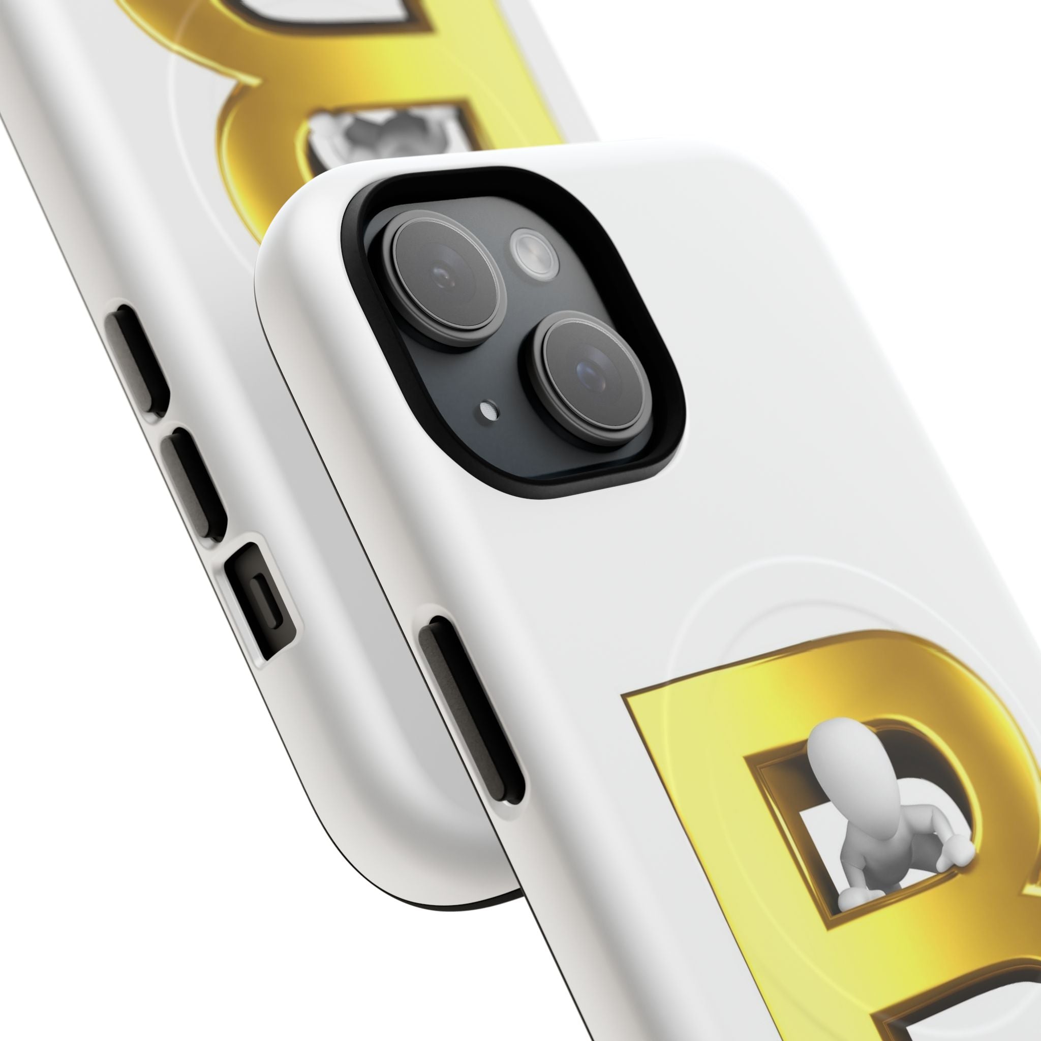 Gold 3D Letter B phone case | Tough Magnetic Case