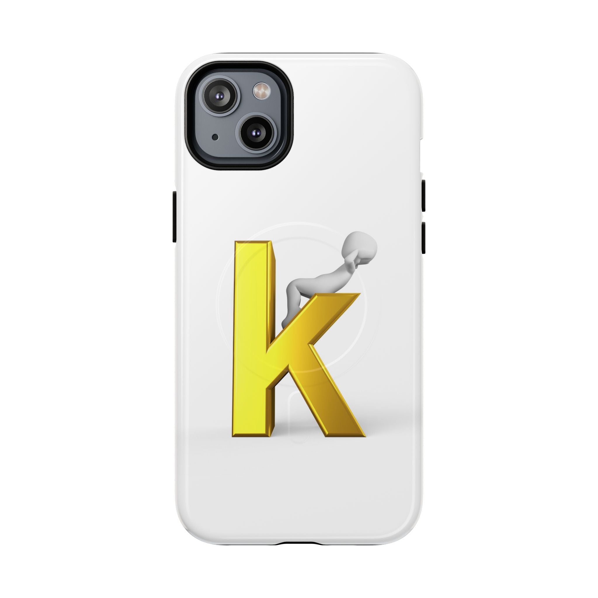 Coque de téléphone avec logo lettre K | Coque magnétique résistante, Monogramme initial