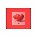 Red 3D Hearts Desk Mat | Valentine Love Mousepad