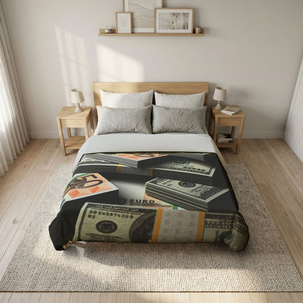 Stacks of Cash Duvet Cover | Money Print Bedding