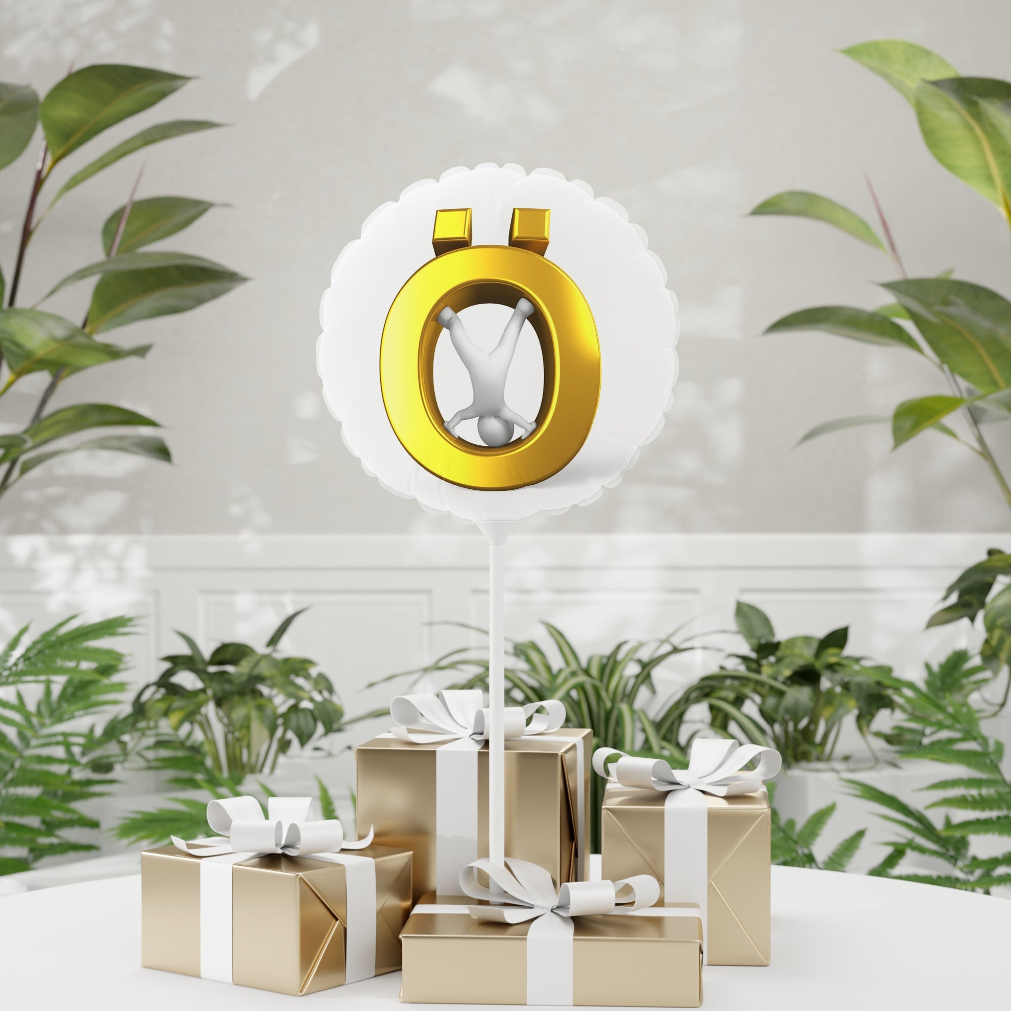 Balloon Gold Letter Ö | 11"